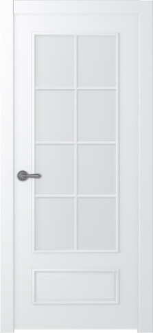 Межкомнатная дверь Ламира 5 Эмаль белый - фото