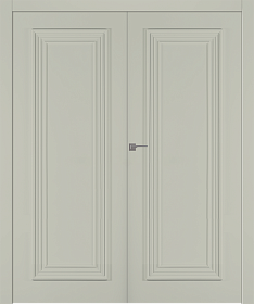 Межкомнатная дверь Палаццо 1 Эмаль шёлк Двойная - фото
