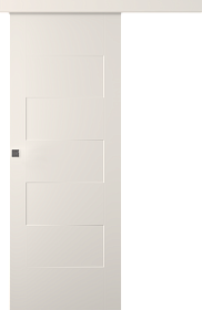 Межкомнатная дверь Split Эмаль жемчуг Купе - фото