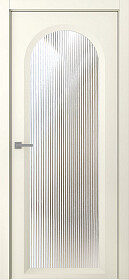 Межкомнатная дверь Аргентум 1E Эмаль шампань - фото