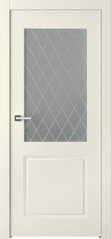 Межкомнатная дверь Кремона 2 Эмаль шампань - фото