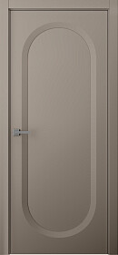 Межкомнатная дверь Аргентум 1C Эмаль мокко - фото