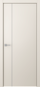 Межкомнатная дверь Avesta 1V Молдинг Хром Эмаль жемчуг - фото