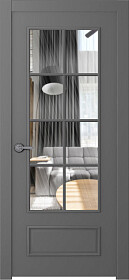Межкомнатная дверь Ламира 5 Эмаль графит - фото