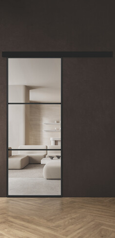 Межкомнатная дверь Спейс Ап 2 Black - фото Межкомнатная дверь Спейс Ап 2 Black - фото