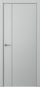 Межкомнатная дверь Avesta 1V Молдинг Хром Эмаль пепельный - фото