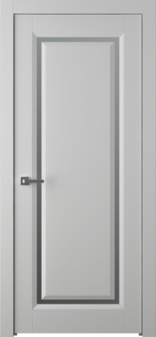 Межкомнатная дверь Платинум 1 Эмаль пепельный - фото