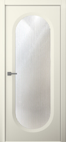 Межкомнатная дверь Аргентум 1B Эмаль шампань - фото