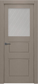 Дв.полотно Пвдощ "Инари" Эмаль Мокко 2,0-0,9 Мателюкс Белый Витраж Рис39 Распашная