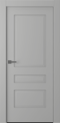 Межкомнатная дверь Роялти Эмаль пепельный Двойная - фото