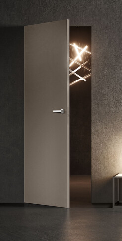 Межкомнатная дверь Спейс Reverse Эмаль мокко - фото Межкомнатная дверь Спейс Reverse Эмаль мокко - фото