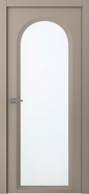 Межкомнатная дверь Аргентум 1E Эмаль мокко - фото