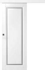 Дв.полотно Пвдчф "Аурум 1" Эмаль Белый 2,2-0,6 Мателюкс Белый Каленый Купе