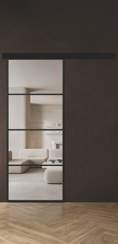 Межкомнатная дверь Спейс Ап 3 Black - фото Межкомнатная дверь Спейс Ап 3 Black - фото