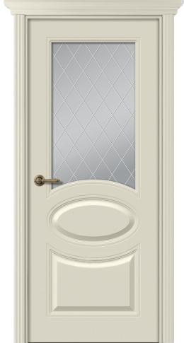 Межкомнатная дверь Элина Эмаль шампань - фото