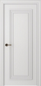 Межкомнатная дверь Палаццо 1 Эмаль белый - фото