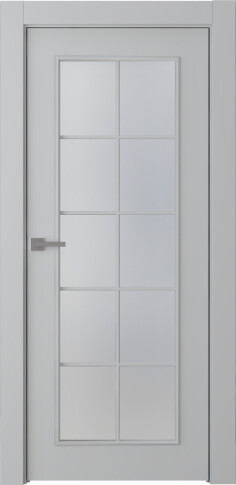 Межкомнатная дверь Ламира 1 Эмаль пепельный - фото