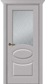 Межкомнатная дверь Элина Эмаль пепельный - фото