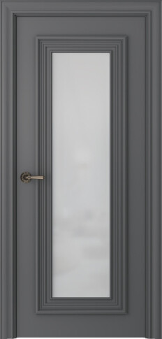 Межкомнатная дверь Палаццо 1 Эмаль графит - фото