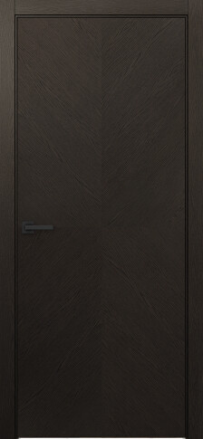 Межкомнатная дверь Лайнвуд 5 Тёмное дерево - фото