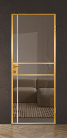 Межкомнатная дверь Спейс Апр 6 Gold - фото