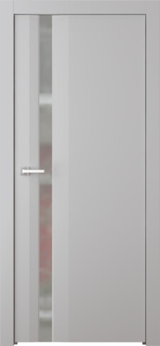 Межкомнатная дверь Слайд Эмаль пепельный - фото
