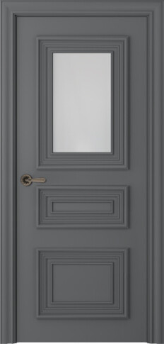 Межкомнатная дверь Палаццо 3/1 Эмаль графит - фото Межкомнатная дверь Палаццо 3/1 Эмаль графит - фото