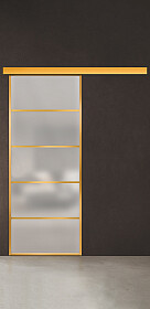 Межкомнатная дверь Спейс Ап 4 Gold - фото