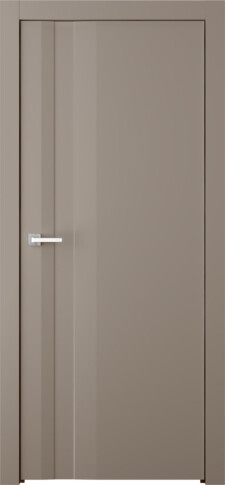 Межкомнатная дверь Слайд Эмаль мокко - фото