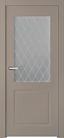 Межкомнатная дверь Кремона 2 Эмаль мокко - фото