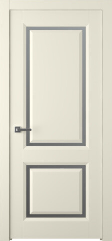 Межкомнатная дверь Платинум 2 Эмаль шампань - фото