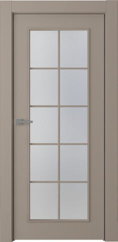 Межкомнатная дверь Ламира 1 Эмаль мокко - фото