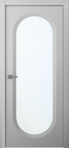 Межкомнатная дверь Аргентум 1B Эмаль пепельный - фото