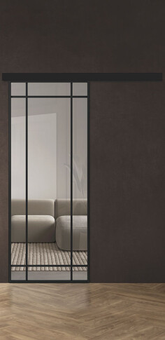 Межкомнатная дверь Спейс Ап 8 Black - фото