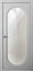 Межкомнатная дверь Аргентум 1B Эмаль пепельный - фото