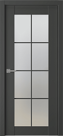 Межкомнатная дверь Avon 8 Lite Серый матовый ПП - фото