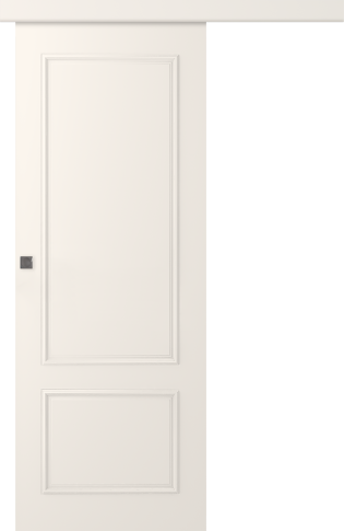 Межкомнатная дверь Ламира 2 Эмаль жемчуг Купе - фото