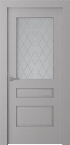 Межкомнатная дверь Роялти Эмаль пепельный - фото