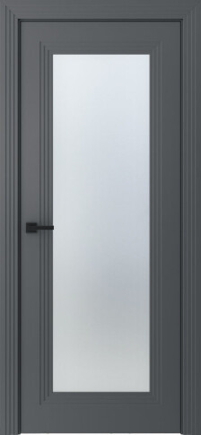Межкомнатная дверь Левел 1 Эмаль графит - фото