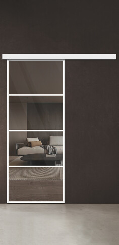 Межкомнатная дверь Спейс Ап 3 White - фото