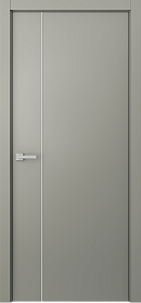 Межкомнатная дверь Avesta 1V Молдинг Хром Эмаль шёлк - фото