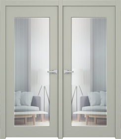 Межкомнатная дверь Белла 1 Эмаль шёлк Двойная - фото Межкомнатная дверь Белла 1 Эмаль шёлк Двойная - фото