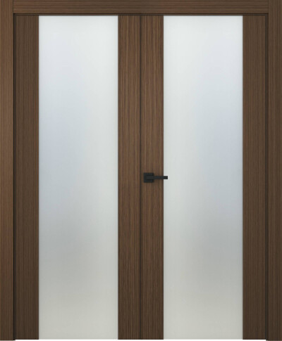 Межкомнатная дверь Лайнвуд 1 202 Орех Двойная - фото Межкомнатная дверь Лайнвуд 1 202 Орех Двойная - фото