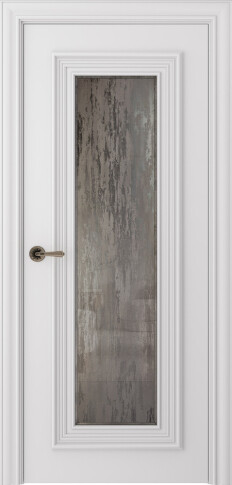 Межкомнатная дверь Палаццо 1 Эмаль белый - фото