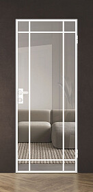 Межкомнатная дверь Спейс Апр 8 White - фото Межкомнатная дверь Спейс Апр 8 White - фото