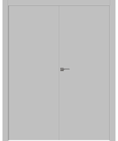 Межкомнатная дверь Avesta Эмаль светло-серый Двойная - фото