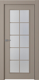 Межкомнатная дверь Ламира 1 Эмаль мокко - фото