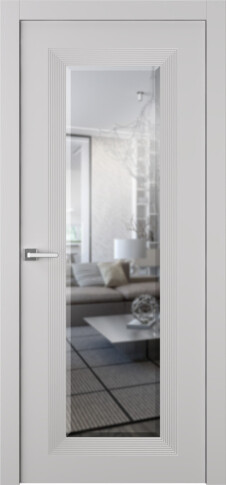 Межкомнатная дверь Либра 1 Эмаль пепельный - фото