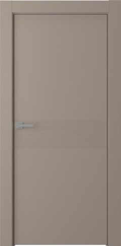 Межкомнатная дверь Ивент 2 Эмаль мокко - фото