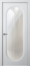 Межкомнатная дверь Аргентум 1B Эмаль белый - фото